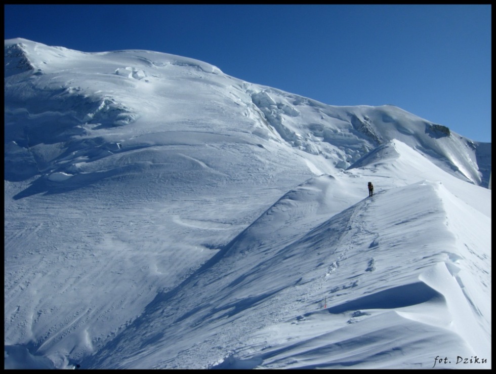 droga na Mont Blanc